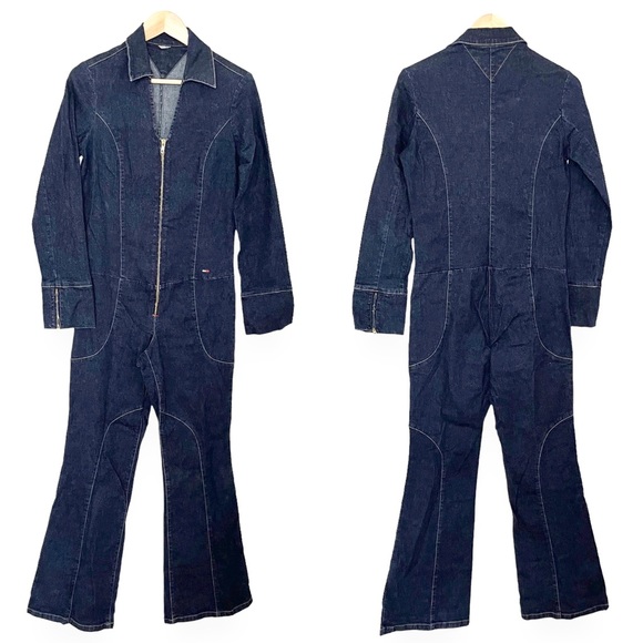 Tommy Hilfiger Y2k Jeans Jumpsuit - Picture 2 of 9